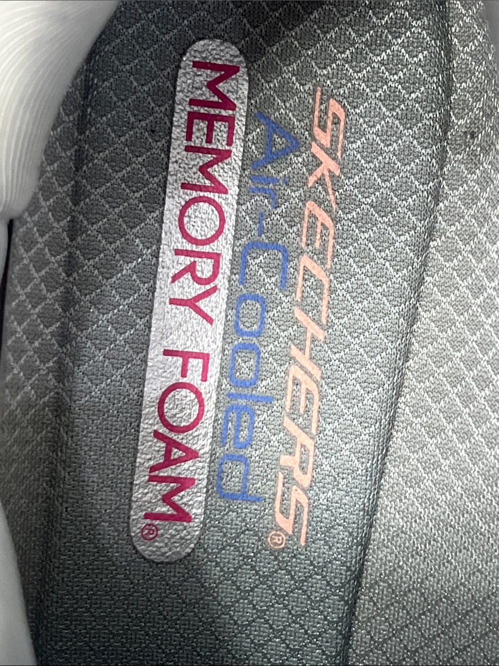 Skechers Womans 9 Light Gray Slip-On Athletic Sneakers with Pink Logo Accents - Picture 10 of 11